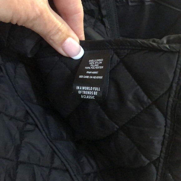 Torrid 1X quilted peplum, puffer jacket, lightweight Black NEW with tags - Picture 9 of 11